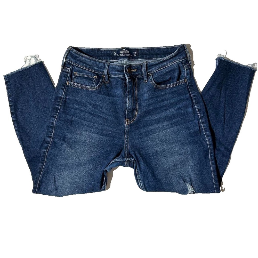 Hollister curvy high rise ripped jeans